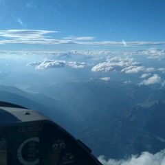 Flugwegposition um 17:24:07: Aufgenommen in der Nähe von Arrondissement de Barcelonnette, Frankreich in 4112 Meter